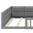 A Fully Upholstered Wood Platform Bed In Full Size, Complete With Safety Guardrails And A Complementary Pillow-251195811
