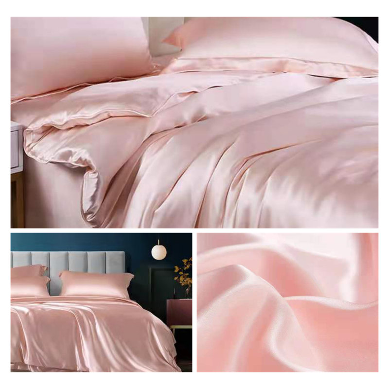 Silk Sheet Set, Pale Pink