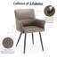 Kamryn 46cm H Linen Upholstered Metal Armchair-193662334
