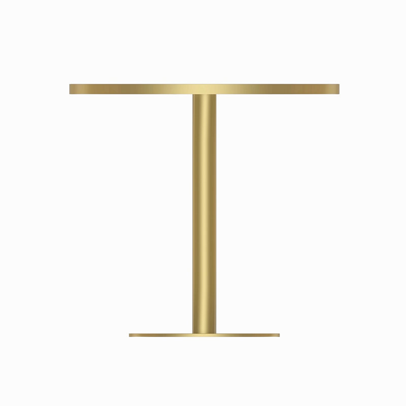 Table bistro ronde de 31,5 pouces avec plateau en faux marbre et plateau en métal robuste, facile à assembler, diamètre de la structure en métal robuste