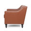 Fauteuil club chic avec capitonnage à boutons et pi