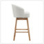 Ensemble de 2 tabourets de comptoir pivotants de 33,25 po, avec tabourets de bar à hauteur de comptoir avec structure en bois d'hévéa massif, dossier, repose-pieds, tabourets de bar sans accoudoir pour bar personnel, comptoir de cuisine-1404890529-1404890530