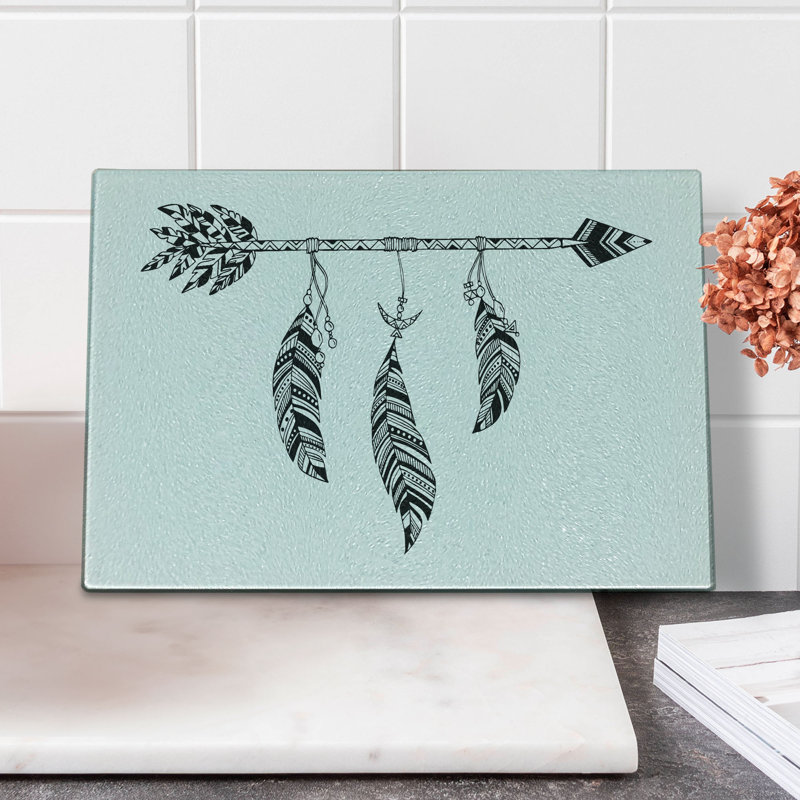 Planche à découper en verre trempé Ambesonne