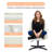 Modern Swivel Accent Chairs Upholstered Fabric Armchairs with Adjustable Height & No-Wheel Base for Living Room Bedroom or Office-1460433885
