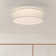 Deontee 14.96'' Linen Dimmable Flush Mount Lighting with Remote and APP