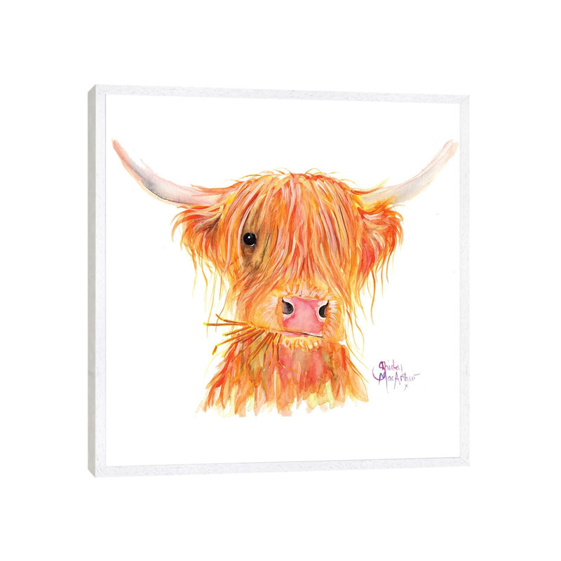 Fergus by Shirley Macarthur - Gallery-Wrapped Canvas Giclée on Canvas, White Framed, 93.98 cm H x 93.98 cm W