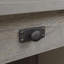 Bureau d'ordinateur de coin, finition brune