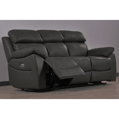 Dandrea Genuine Leather Electric Power Recliner 3 Seater Sofa
