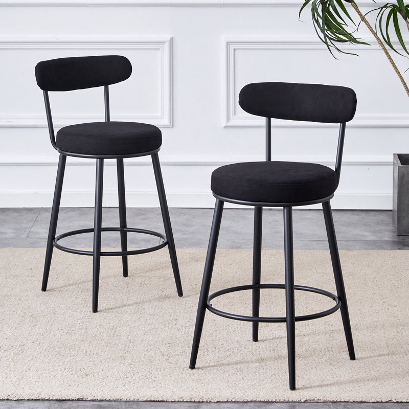 Deux ensembles de chaises de bar ergonomiques, Noir