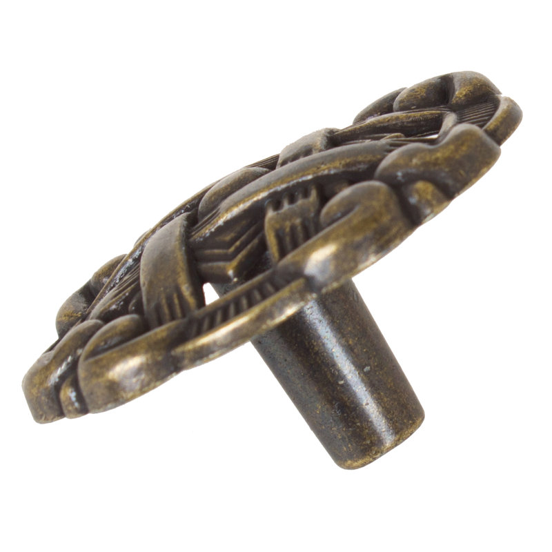 Poignée fantaisie Celtic 1 3/8 ", Laiton antique