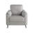Ellason 34.6" Wide Upholstered Pillow Curved Arm Club Chair