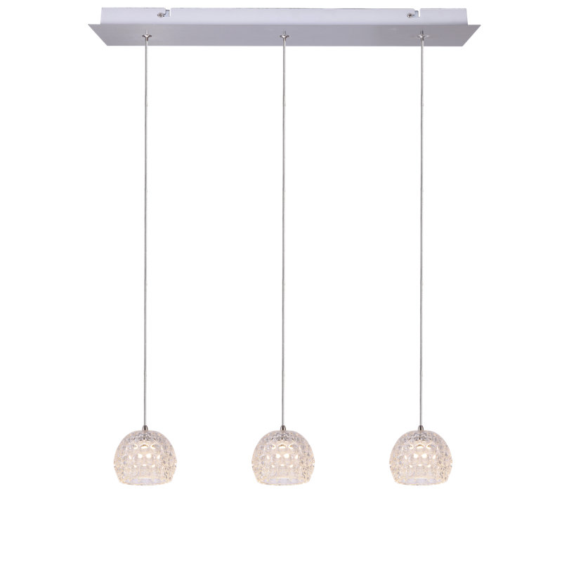 Bristow 3 - Light Nickel Kitchen Island Pendant