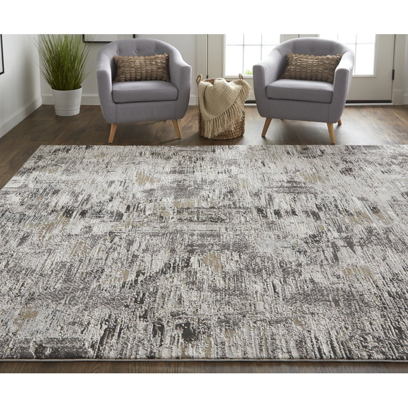 Queens Boulevard Abstract Indoor Rug, Rectangle 1'8" x 2'10"