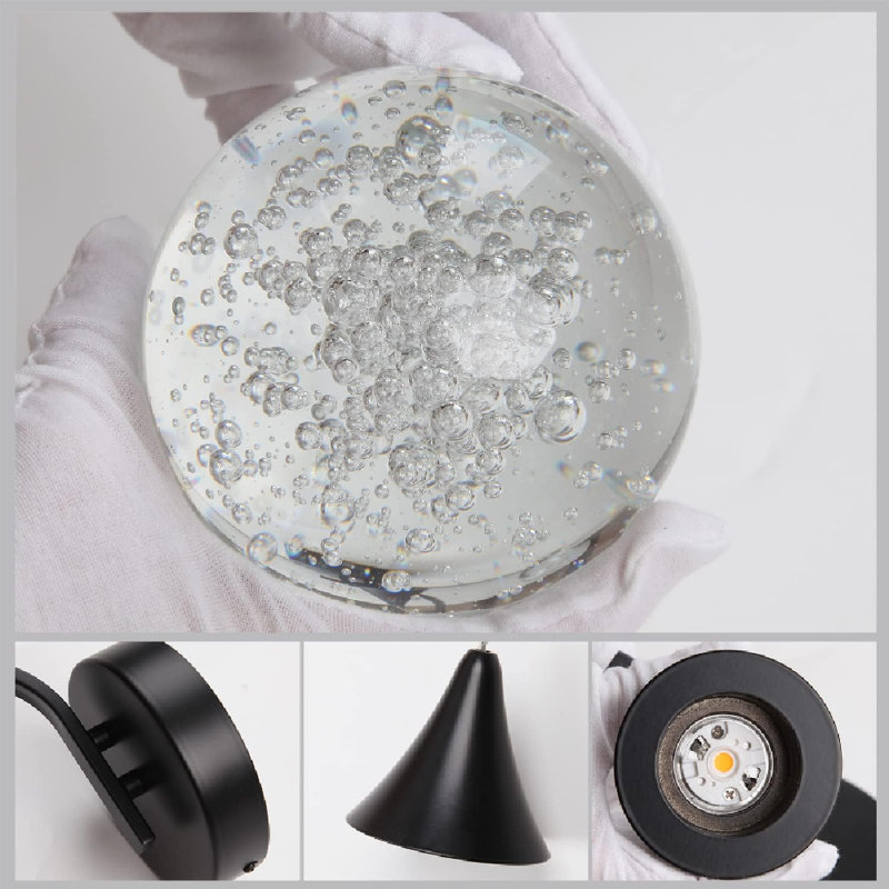 Dimmable Crystal Bubble Wall Light