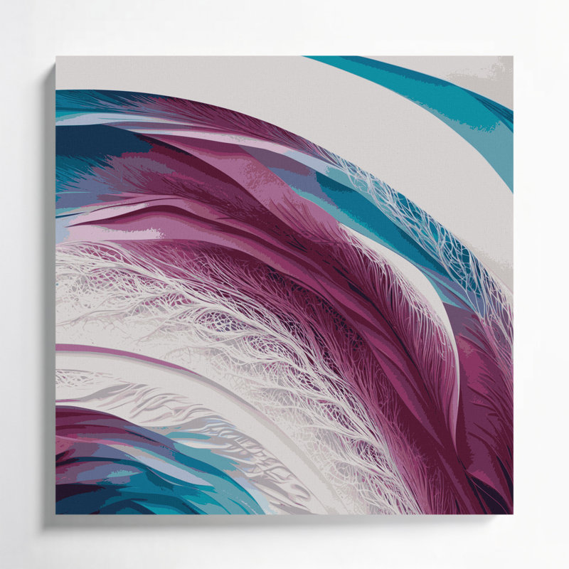 «Gradient Abstract 17», art mural sur toile beige, H 8 po x l 8 po