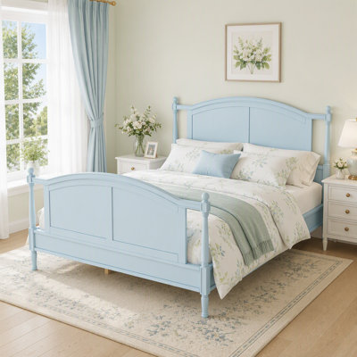 Traditional Wooden Platform  Bed Frame