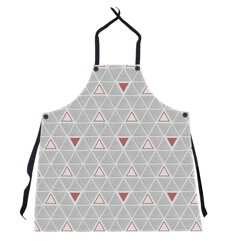 Patricia Geoffrey Bib Apron, Red Accent