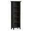 Amherst 24"W Solid Wood 5 Shelf Narrow Bookcase with Adjustable Shelves-702708785