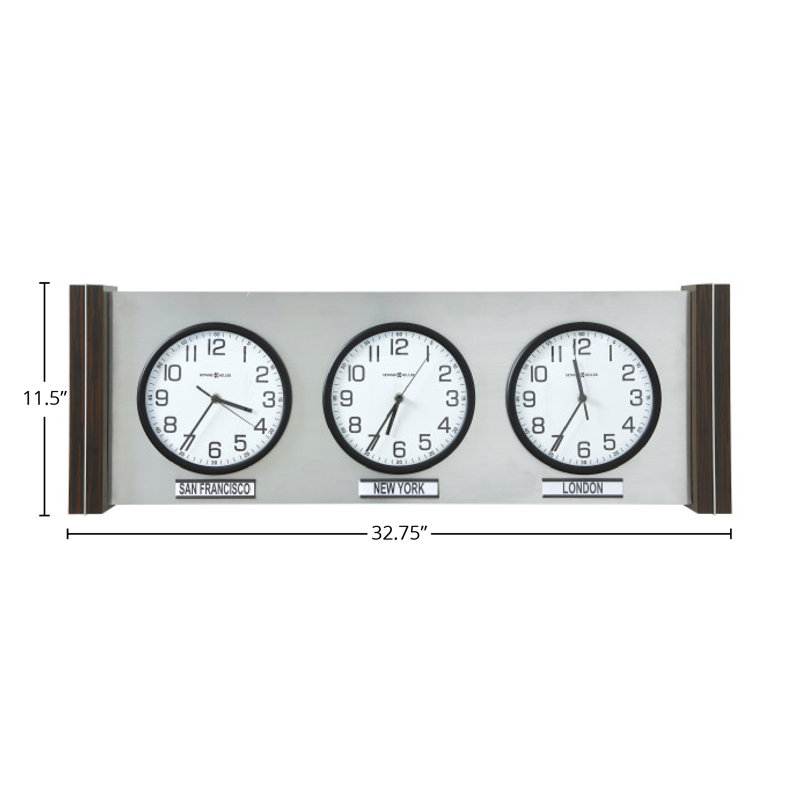 Sienna Wall Clock, Silver