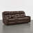 Olathe Genuine Leather Dual Motor Power Reclining Lay Flat Sofa With Power Headrest-841868815