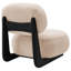 Phia Camel Upholstered Armless Accent Chair