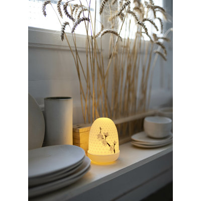 Lampe de table blanche 5,91 "Dome