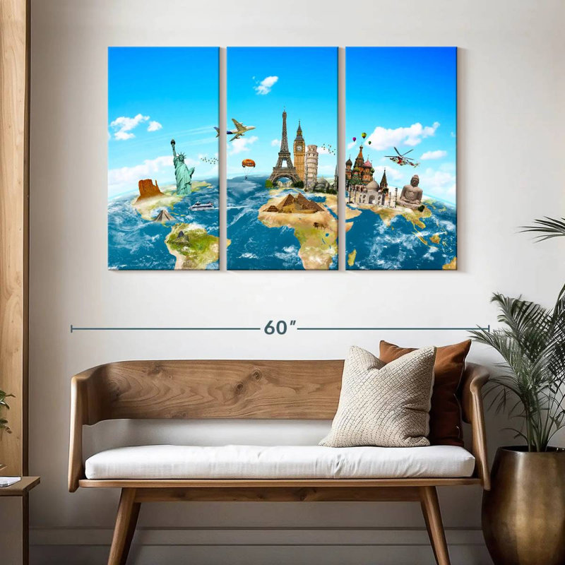 Senne Travel Monuments, 32" H x 50" W