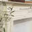 Beige Solid Wood Freestanding Fireplace