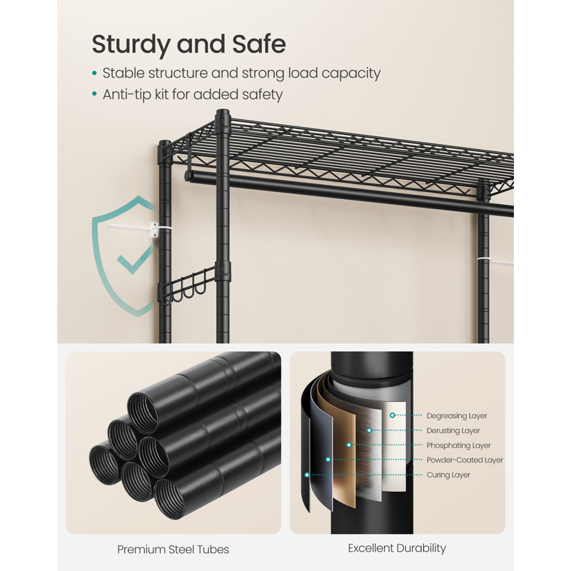 90cm Rolling Clothing Rack