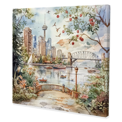 Canada Canada, paysage de sagesse de Vancouver II - art mural de la ville de Vancouver