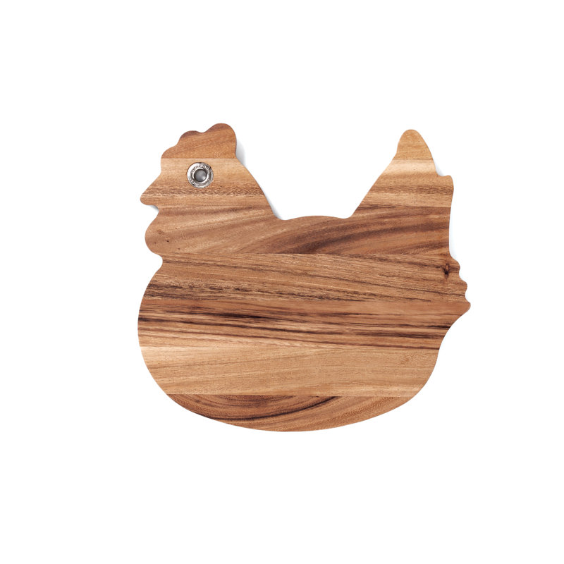 Planche à découper coq Ironwood Gourmet, taille unique, bois d'acacia