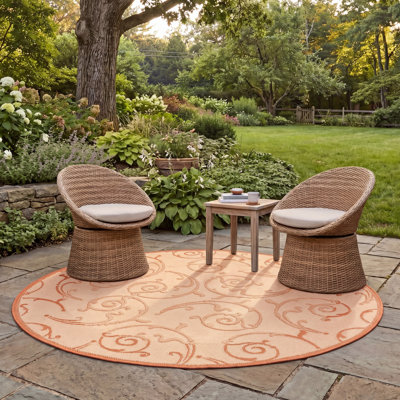 Herefordshire Performance Floral Indoor/Outdoor Area Rug