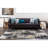 Abstract Yellow/Black/Gray Area Rug-1849441068