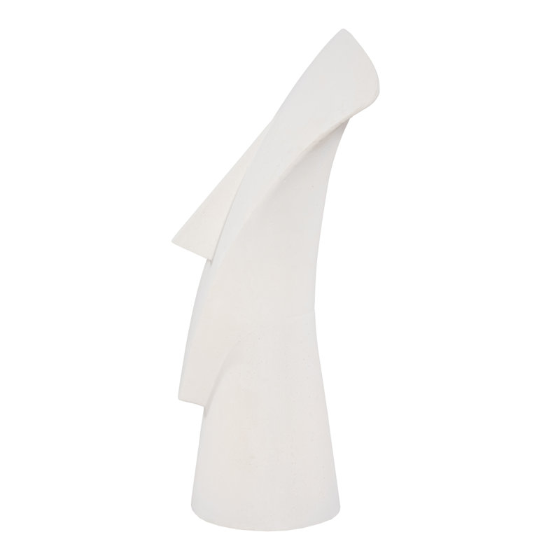 Cycladic Head, Sculpture, Triangle, White Stone