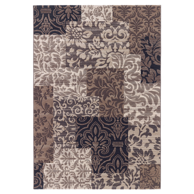Hanish Damask Area Rug, Rectangle 290 x 200cm