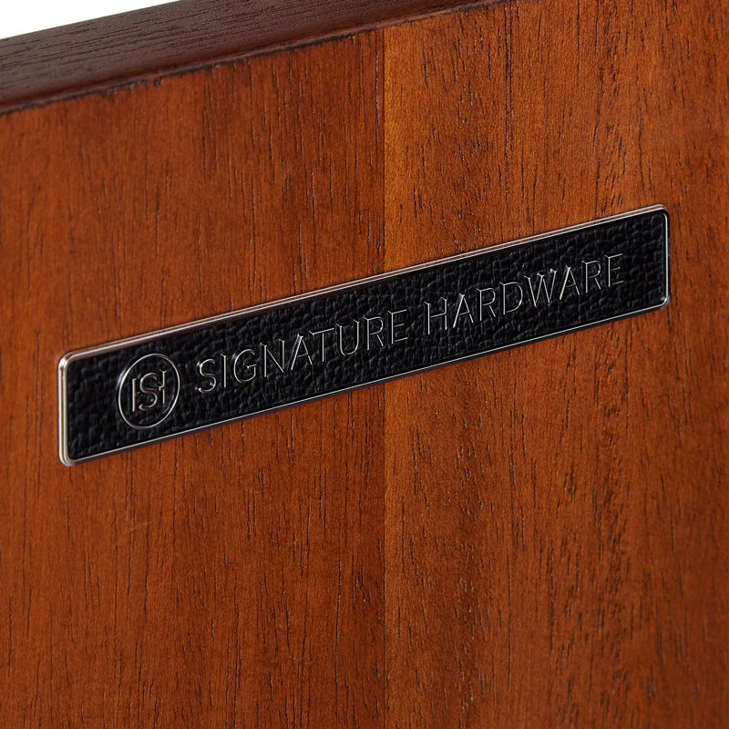 White Mahogany Single Bathroom Vanity with Brass Hardware