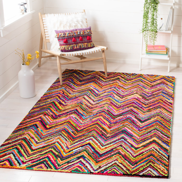 Anaheim Hand Tufted Wool Pile Chevron Rug