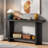 Vintage Consoletable With T-leg Design And 2-tier Structure-395527049