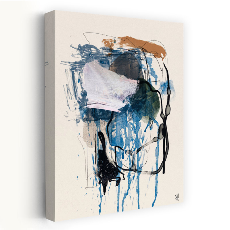 Art contemporain contemporain abstrait, H 36 po x l 24 po