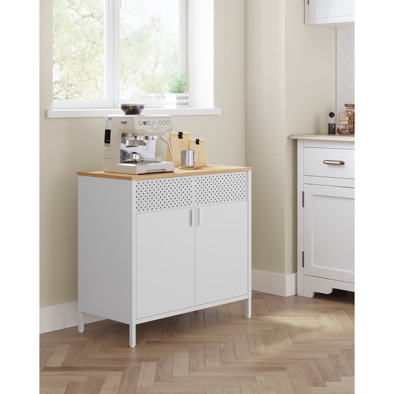 Aaliyaha 80cm Sideboard, White/Natural