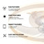 Ventilateur de plafond encastré 20 po avec lumières DEL et télécommande Delorse