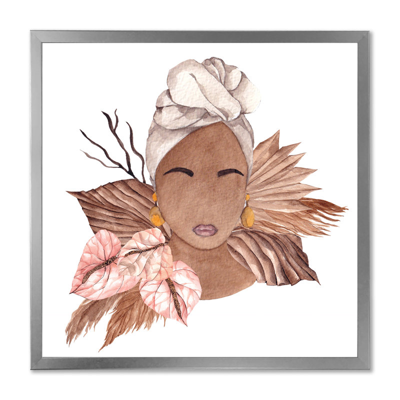 Reproduction d'art sur toile Glam, H 16 po x l 16 po x P 1 po, Argent