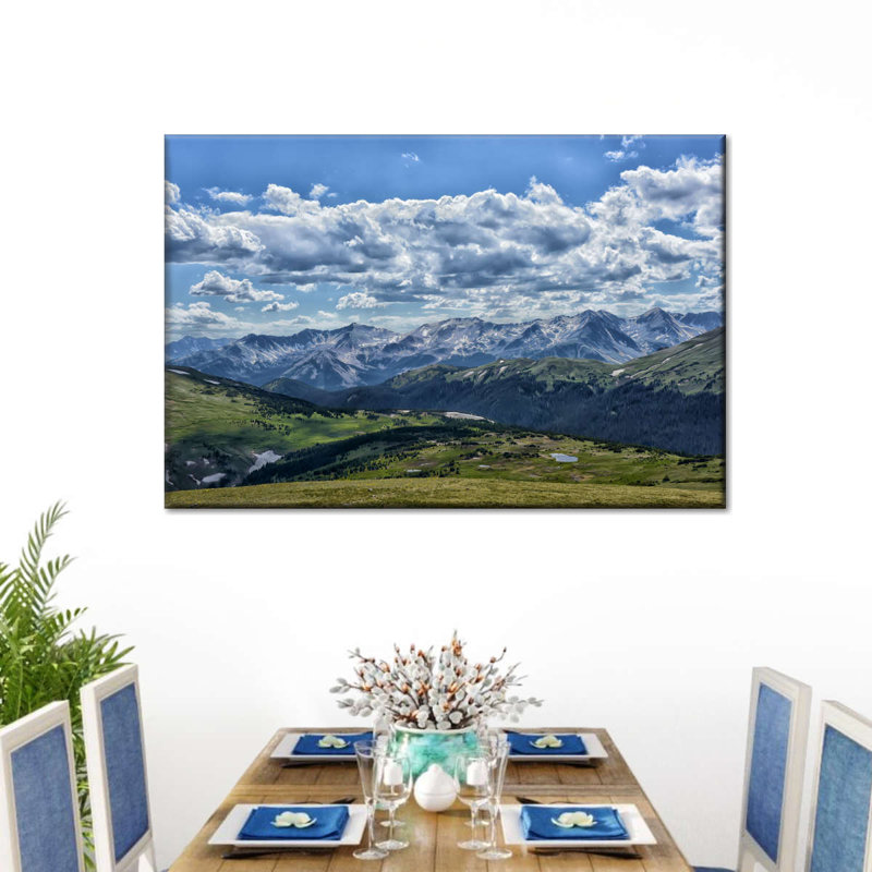 Colorado Rocky Mountain sur impression sur toile, H 32 po x l 48 po x P 1,25 po