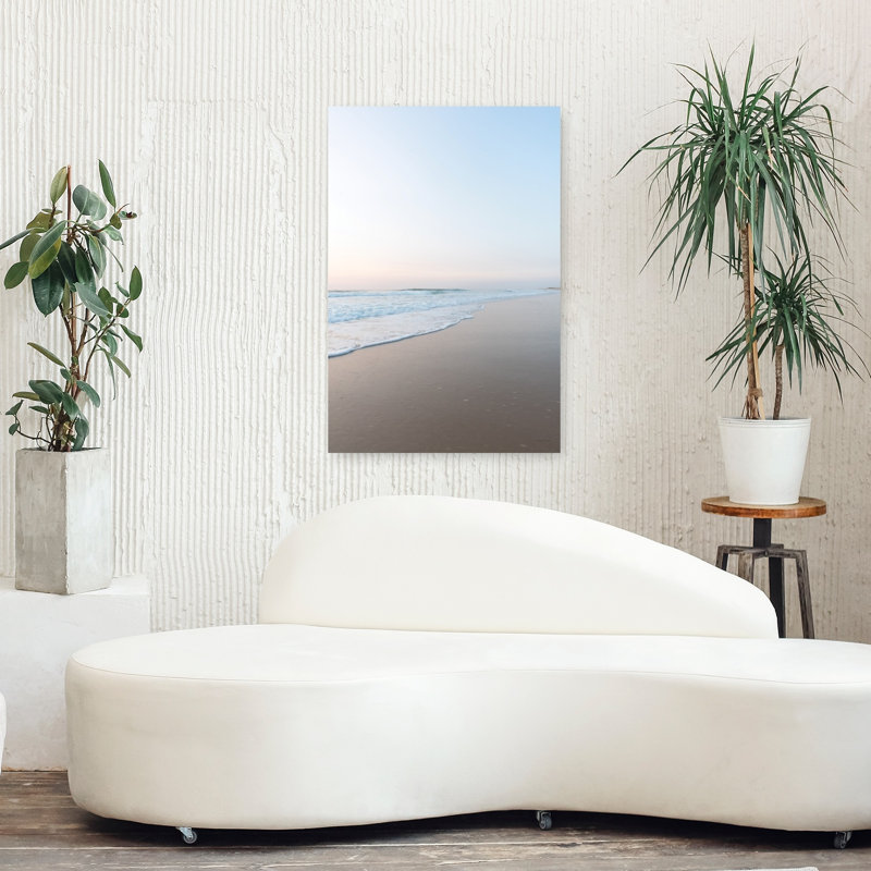 Art contemporain, plage contemporaine, océan, H 36 po x l 24 po