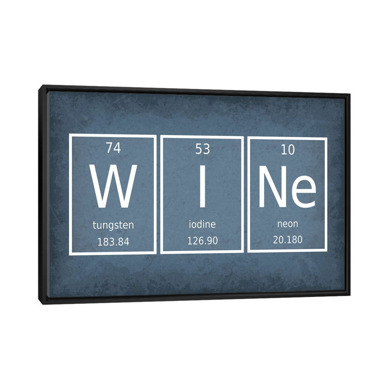 Vin par GetYourNerdOn-impression, Pas de tapis, H 18 po x l 26 po x P 1,5 po, Toile avec cadre noir