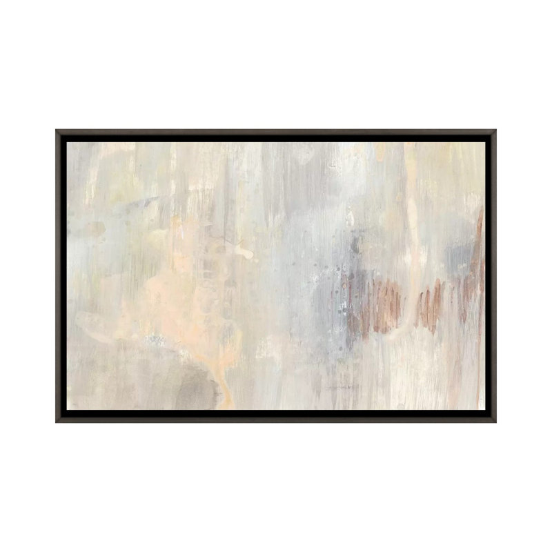 Barely Blush II - Wall Art Print - Framed Canvas, 18" H x 26" W, Framed Print without Mat, Gray