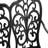 Patio Garden Bench Metal Park Bench Cast Aluminum Outdoor Furniture With Floral Rose For Patio,Park,Lawn,Yard Black-1579354315