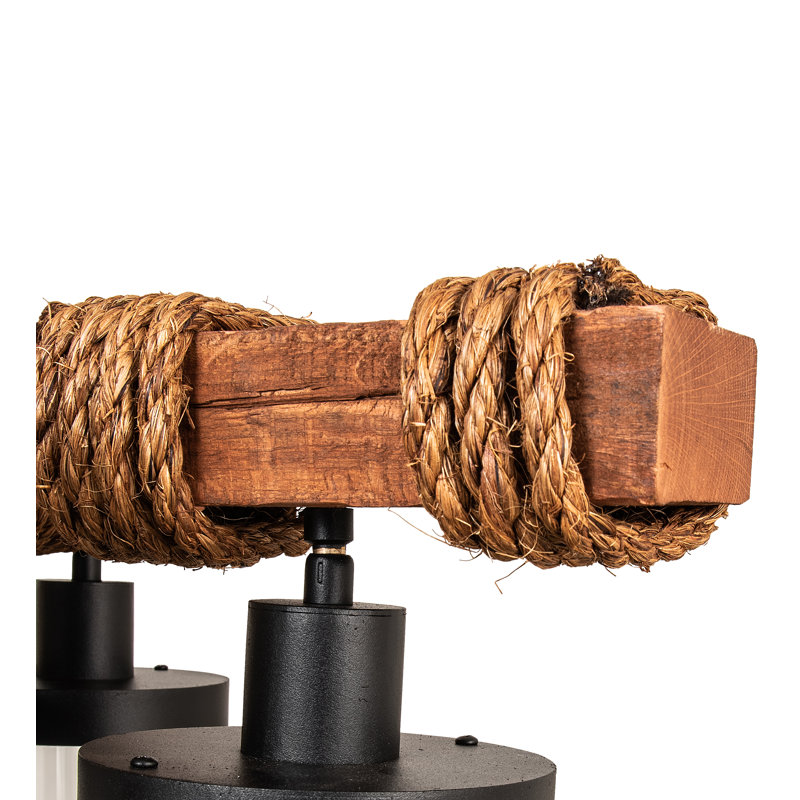 Rustic Lodge 8 - Light LED Chandelier