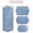 Morissette 100% Cotton Bath Rug, Non-Slip, Quick Dry, Absorbent, Machine Washable - 4 Piece Set-1190028797
