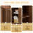 59-Inch Modern Wavy Sideboard, Curved Contour Design Storage Cabinet, 4-Door Cabinet With Storage Function, Suitable For Kitchen/Bedroom/Living Room